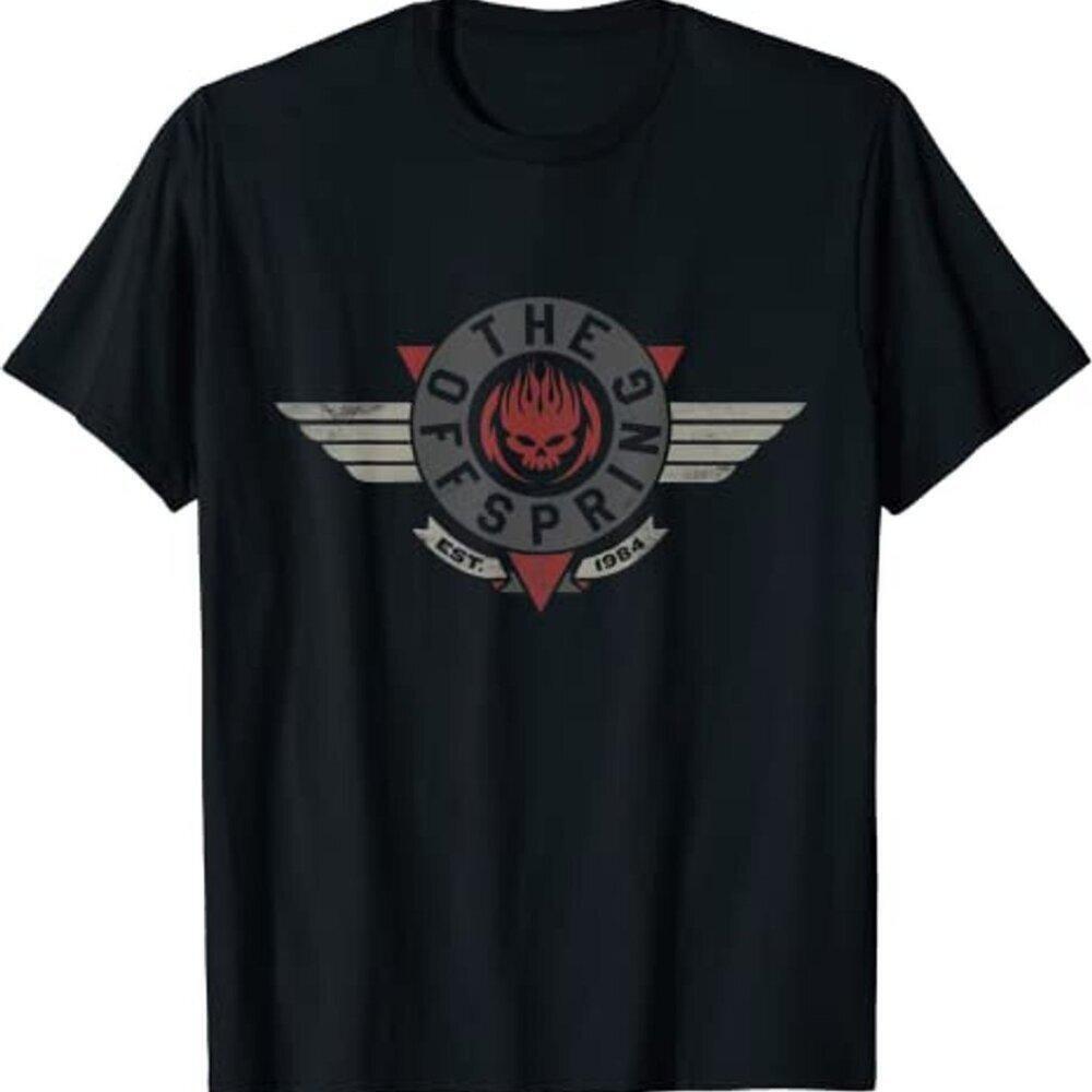 The Offspring Geometric Wings Logo Punk Rock Band Graphic Fan T Shirt